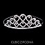 ELEGANT TEARDROP CUBIC ZIRCONIA TIARA