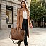 2-IN-1 Quilted Tote / Satchel Bag with Cross-Body Pouch