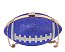 Rhinestone Bling Football Clutch