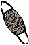 PACK OF 12 SEQUIN ACCENT LEOPARD MASK