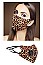 PACK OF 12 CLASSY LEOPARD RESPIRATOR MASK