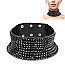 RHINESTONED FASHION CHOKER NECKLACE
