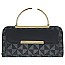 Monogram Round Top Handle Crossbody Bag Clutch Wallet