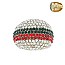 Crystal Studded DOME Stretch Ring