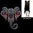 ELEPHANT HOTFIX/RHINESTONE LONG SHIRT