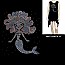 MERMAID HOTFIX/RHINESTONE LONG SHIRT