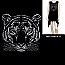 TIGER HEAD HOTFIX/RHINESTONE SHIRT