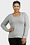 PACK OF 6 PIECES LADIES LONG SLEEVE ROUND NECK T-SHIRT PLUS SIZE MUTR005X