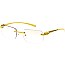 Pack of 12 Snake Temples Rimless Sunglasses Set