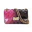 Quilt Embossed Multi Color Jelly Classic Shoulder Bag