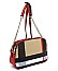 Multi Compartment Plaid Check Print Dome Cross Body Bag