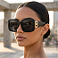 Pack of 12 Luxury Gold B  Square Sunglasses
