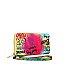 Graffiti Print Zip Around Tassel Wallet