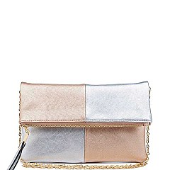 LUXURIOUS VEGAN LEATHER  SORAYA FASHION CLUTCH BAG JY16240