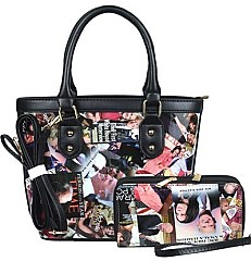 2 IN 1 PRESIDENT BIDEN & KAMALA HARRIS TOTE WALLET SET