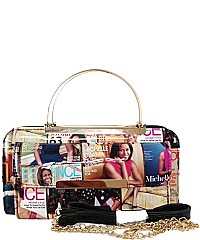 Collage Magazine Cover Clutch Wallet