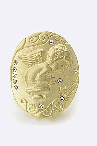 Angel Relief Oval Ring LAJ00219