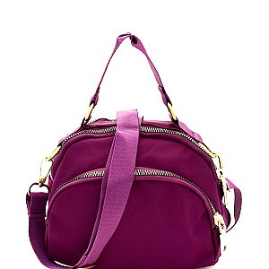 Multi-Compartment Nylon Dome-Shaped Cross Body MH-CW1984