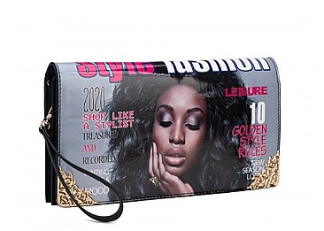 WHOLESALE Magazine Print Envelope Clutch