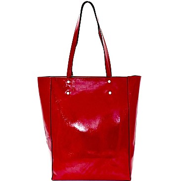 Classy Patent Tall Tote MH-87899