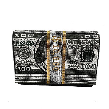 Stack Of Hundred Dollars Clutch Evening Bag