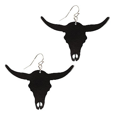 Leather Cow Figure Earring MH-CE1752