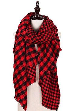 DOUBLE SIDE BUFFALO CHECK SCARF