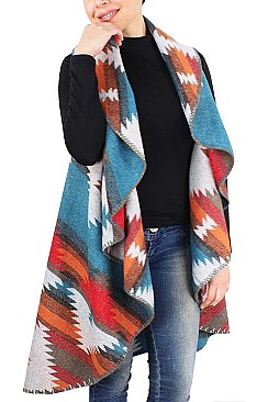 WESTERN PATTERN ROUND VEST