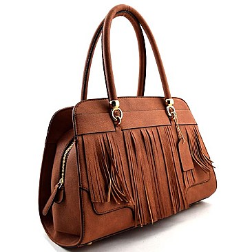 Exquisite Fringe Decorated Style Satchel