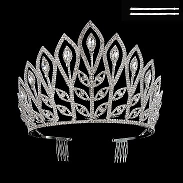 ELEGANT RHINESTONE BIG CROWN SLHHTH2233