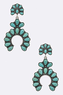 Large Squash Blossom Earrings