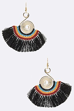 Trendy Fabric Tassels Earrings LA-SE6114