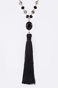 Fashion Tassel Pendant Necklace LA-11848