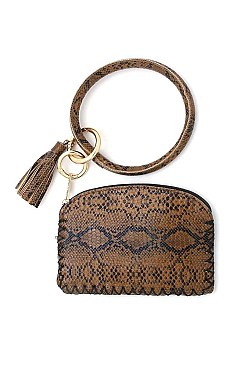 STYLISH 	PYTHON PATTERN POUCH