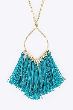 Fringe Tassels Pendant Necklace LA-CN4108