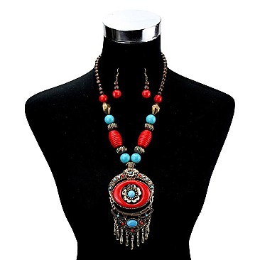 Fashionable Ethnic Style Necklace Set SLN1153