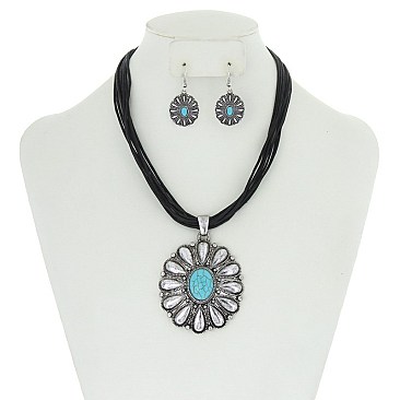 TRENDY WESTERN THEME NECKLACE SET SLN1398
