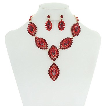 Vintage Style Necklace And Earring Set MEZNBQ72