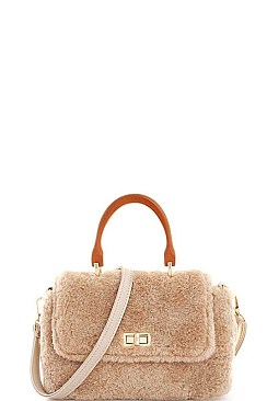 SOFT FUR CROSSBODY BAG