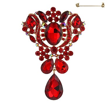 Classic Rhinestone Pin Brooch MEZPQ75