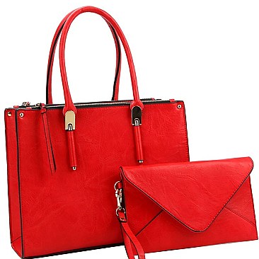 Multi Compartment Classy 2 in 1 SET with Clutch MH-QF0003