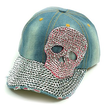 Rhinestone Skeleton Hat