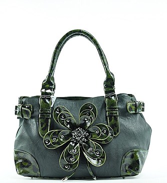 Designer Inspired Flower Handbag