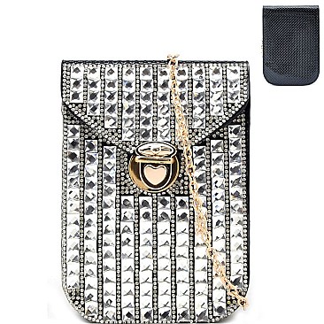 Reflective Rhinestone Smartphone Holder RZ-P1002QC