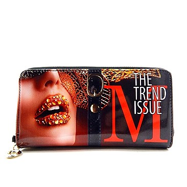 Fashion Magazine Print Wallet