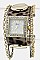 Animal Print Leather Cuff Watch LA1877