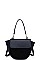 SUEDE FRONT CROSSBODY BAG