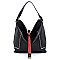 Color Block String Accent 2 in 1 Hobo MH-D0459
