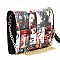 Magazine Picture Clutch Messenger Bag