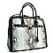 Celebrity Snake Print Padlock Over-sized Boutique Tote- Limited Quantity